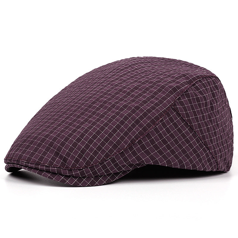 Casquette Légère à Motif Quadrillé