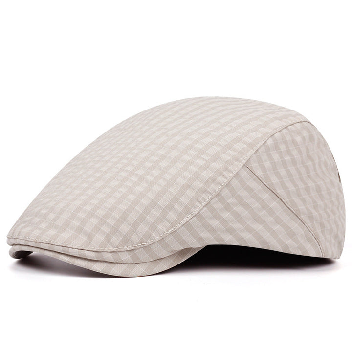 Casquette Légère à Motif Quadrillé