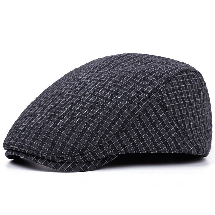 Casquette Légère à Motif Quadrillé