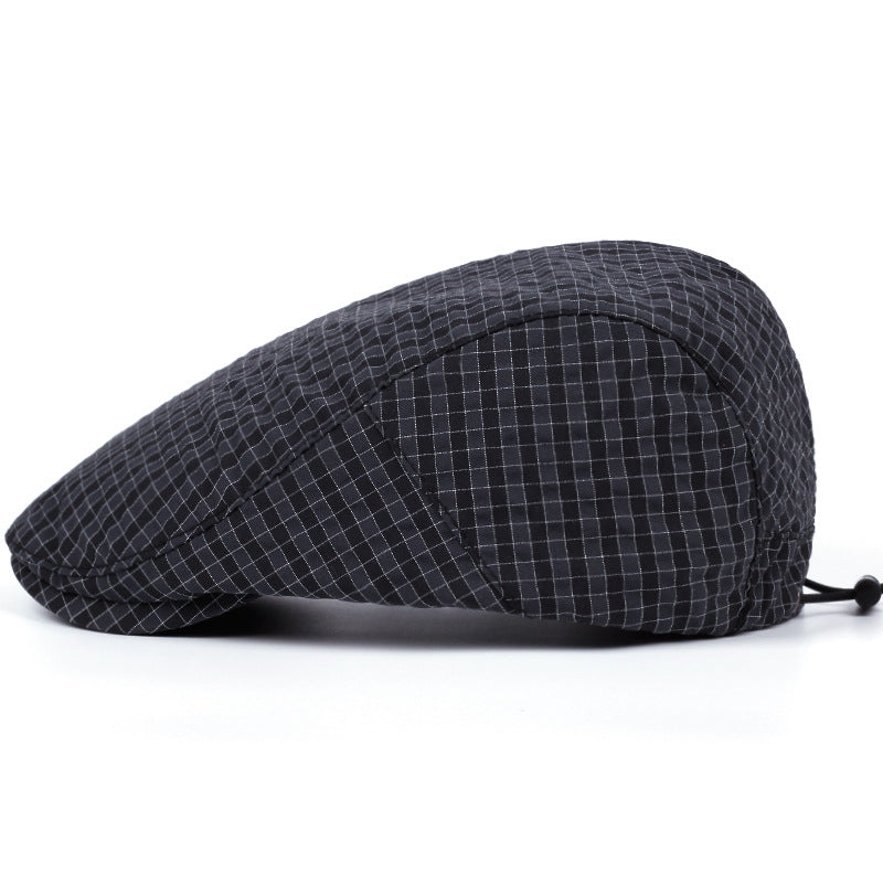 Casquette Légère à Motif Quadrillé