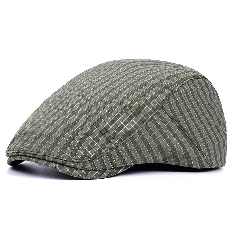 Casquette Légère à Motif Quadrillé