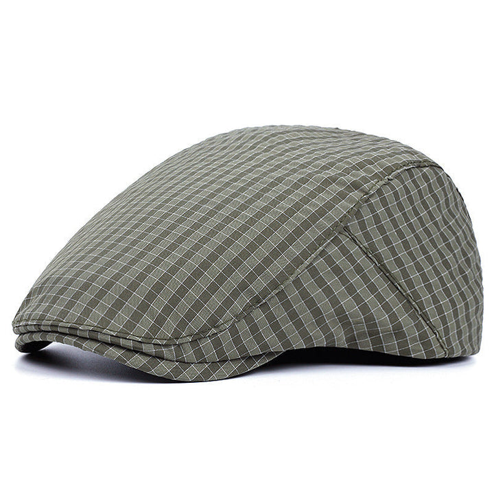 Casquette Légère à Motif Quadrillé