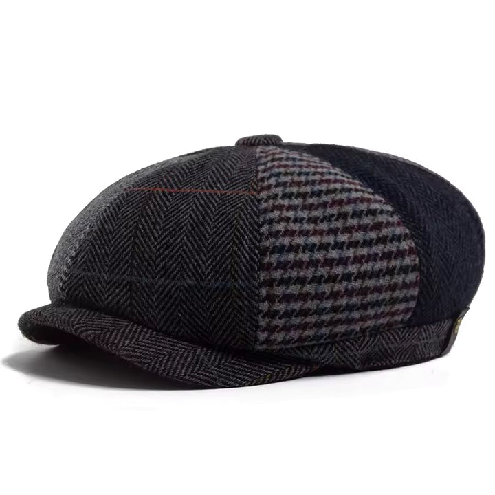 Casquette en Laine Patchwork