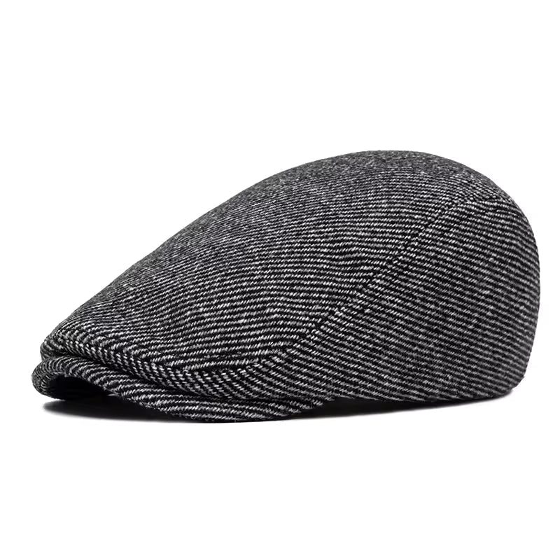 Casquette Plate en Tweed