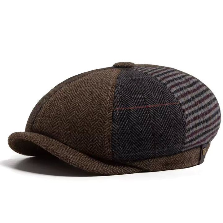 Casquette en Laine Patchwork