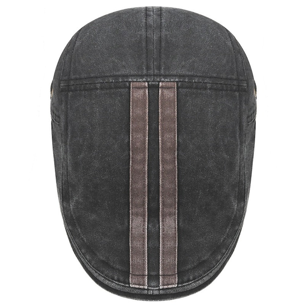 Casquette en Denim Rayé
