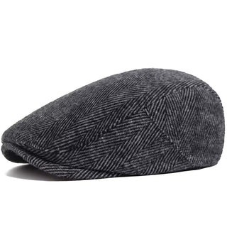 Casquette en Laine à Chevrons