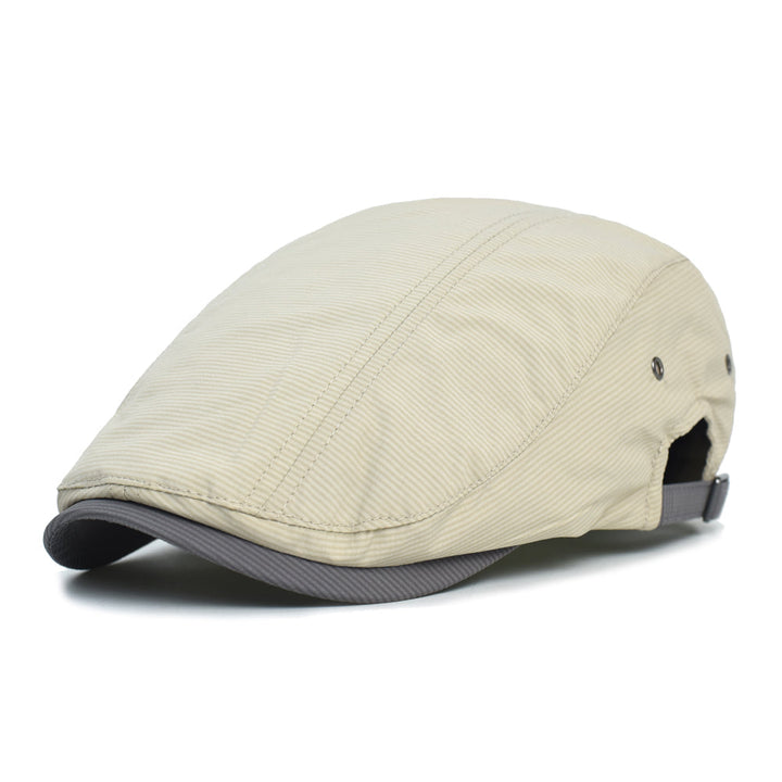 Casquette Rayée en Coton