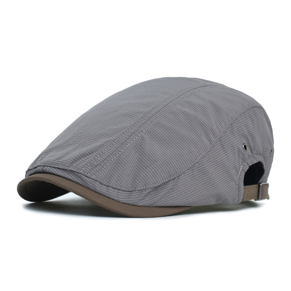 Casquette Rayée en Coton