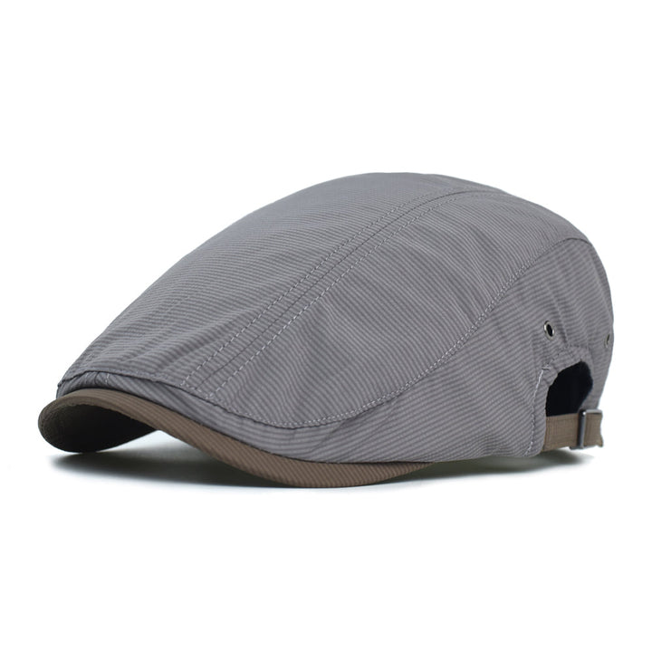 Casquette Rayée en Coton