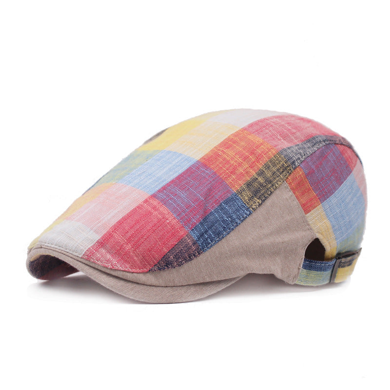 Casquette à Carreaux Vintage
