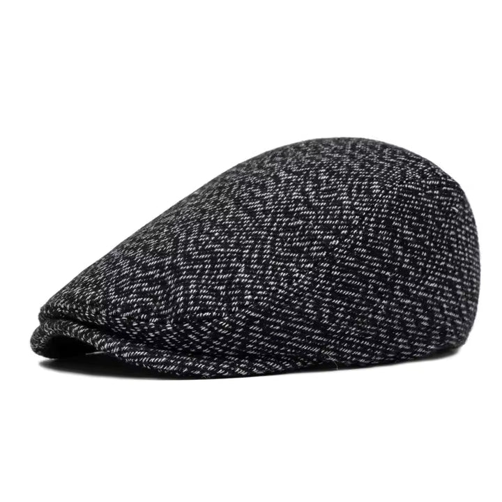 Casquette Plate en Tweed