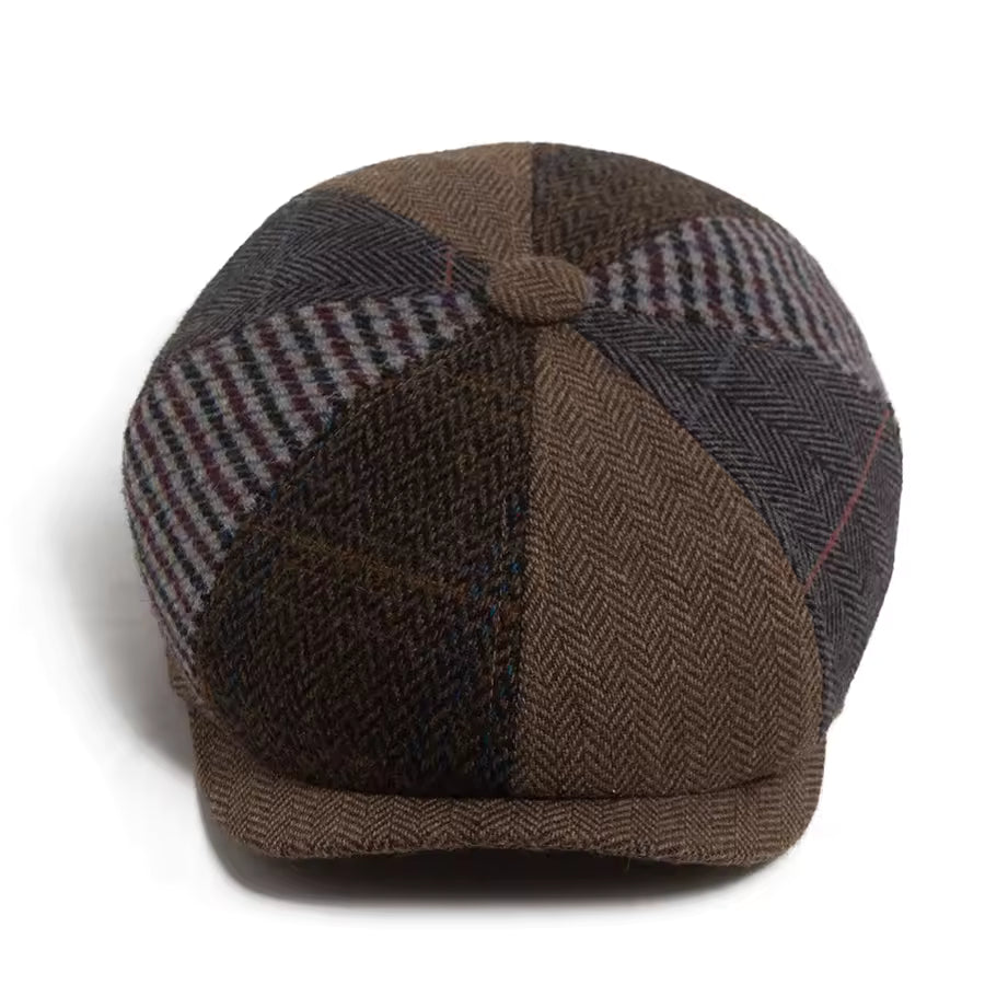 Casquette en Laine Patchwork