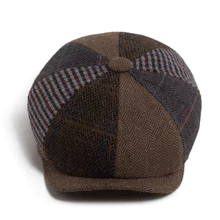 Casquette en Laine Patchwork