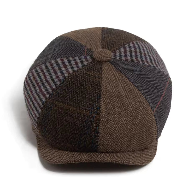 Casquette en Laine Patchwork