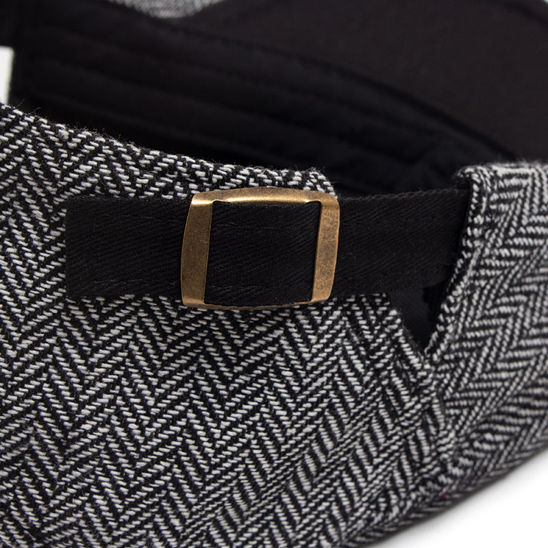 Casquette Chauffeur en Laine à Chevrons