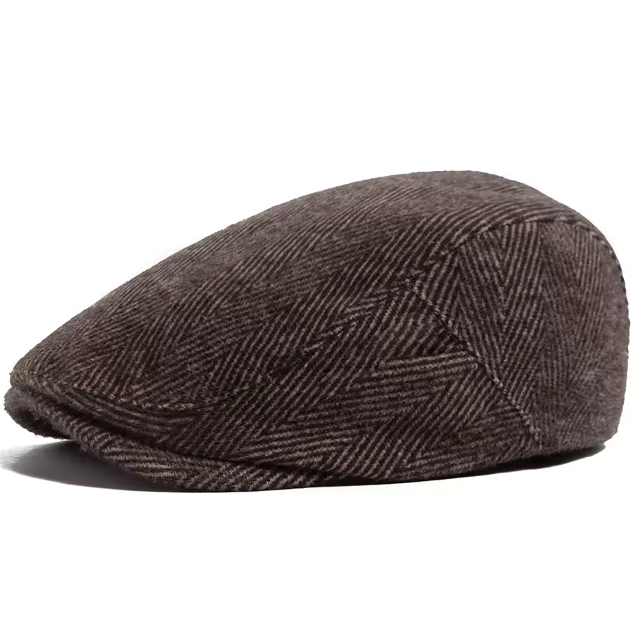 Casquette en Laine à Chevrons