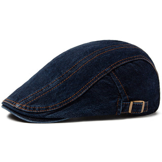 Casquette en Denim Surpiqué