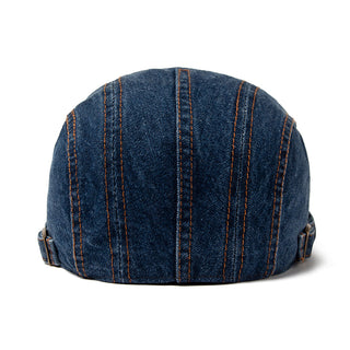 Casquette en Denim Surpiqué
