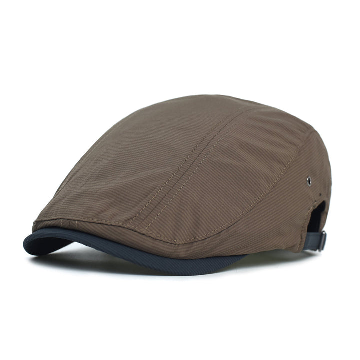 Casquette Rayée en Coton