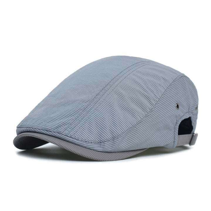 Casquette Rayée en Coton