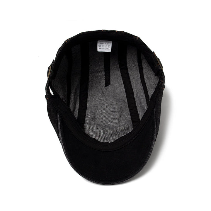 Casquette en Denim Surpiqué