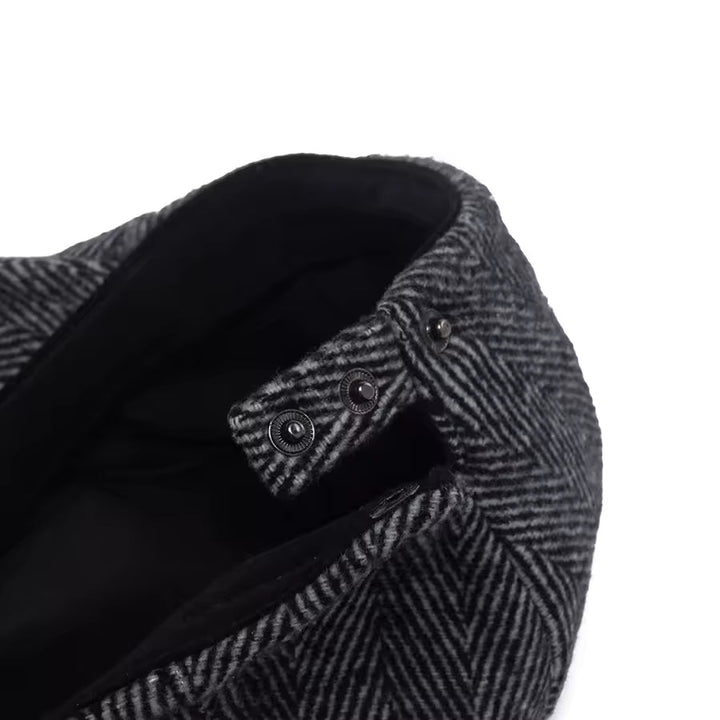 Casquette en Laine à Chevrons